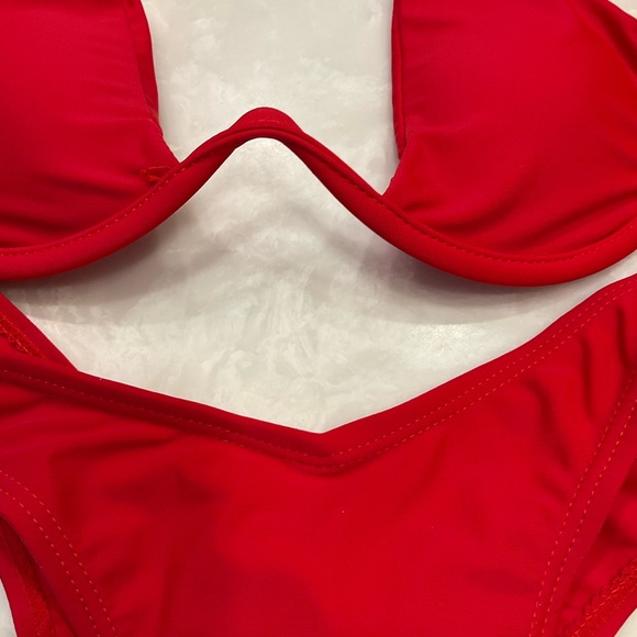 Bikini Two Piece, Red, Size M, NWOT, Removable Top Insert - Picture 9 of 16